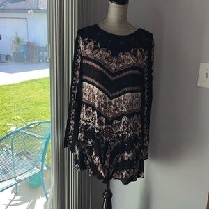 Free People Smooth Talker Boho Mini Dress /Tunic Size M.
